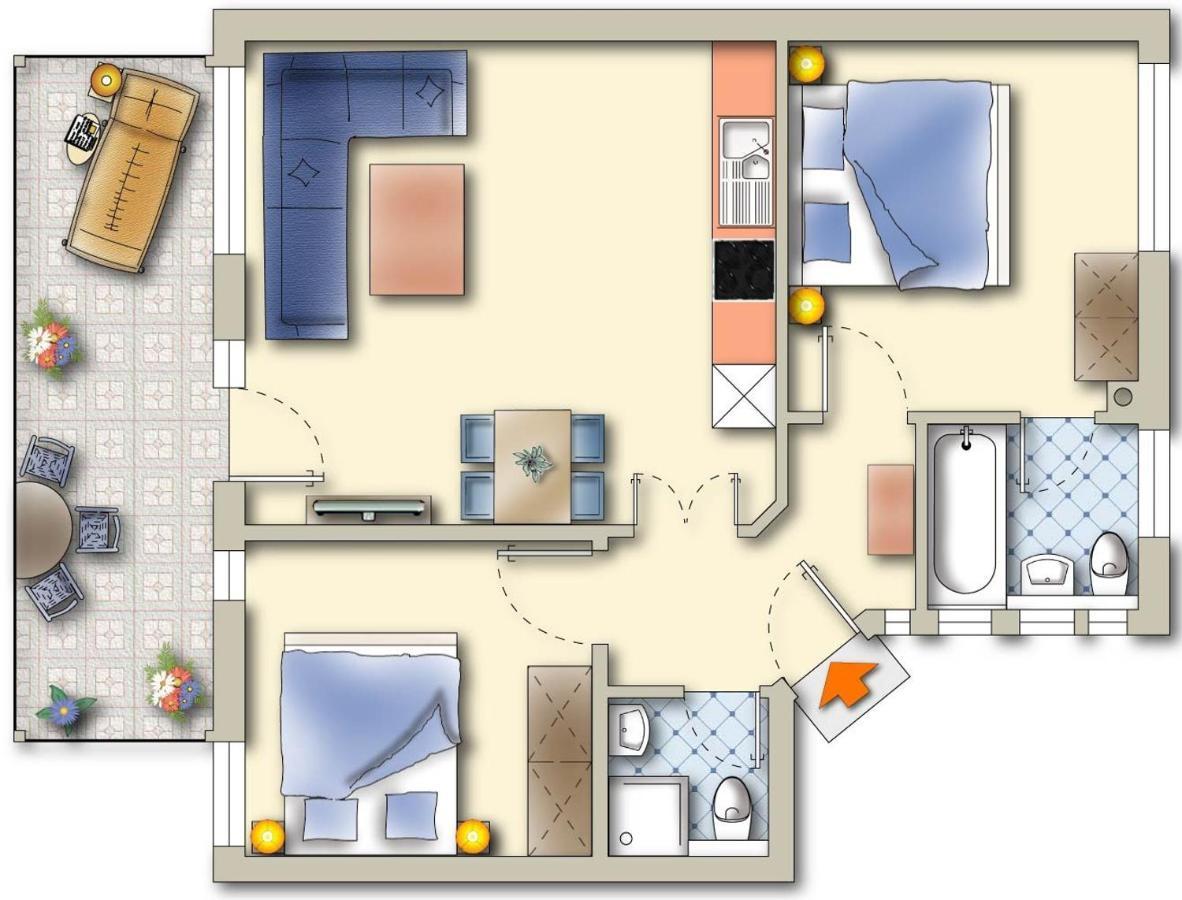 Komfort-Ferienwohnung Hansa By Meer-Ferienwohnungen 宾茨 外观 照片
